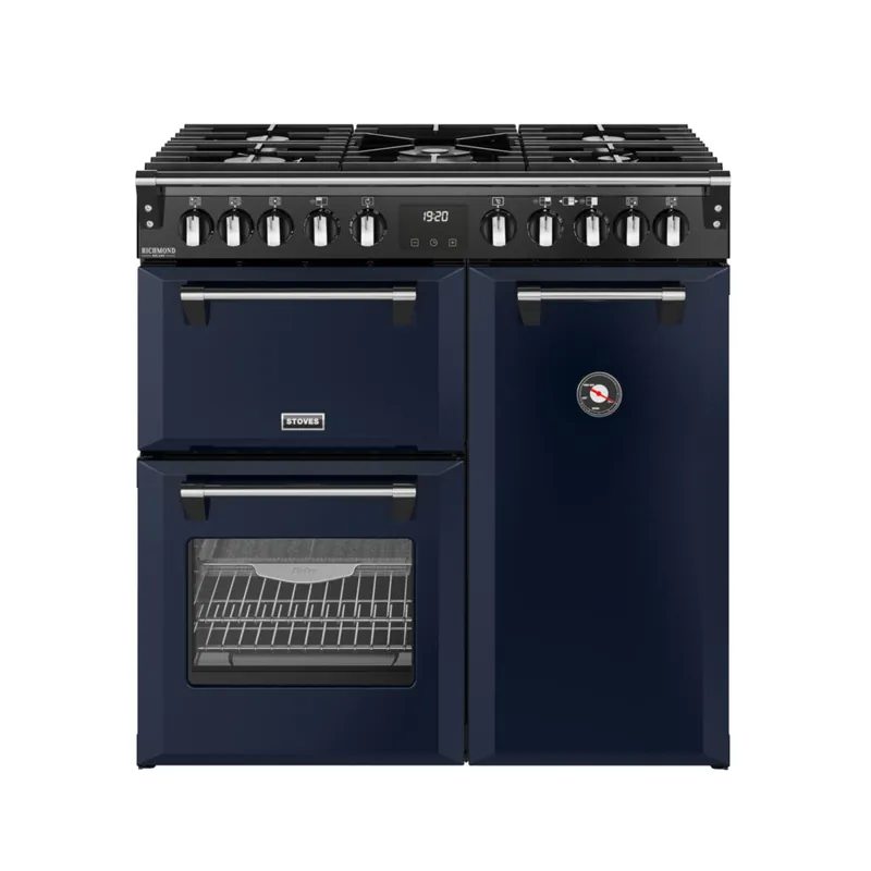 Beste Prijs Stoves Richmond DX 90 DF Midnight Blue gasfornuis