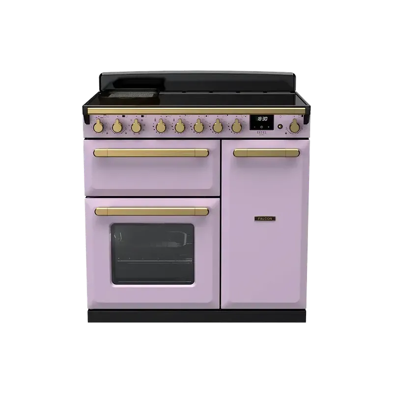 Falcon Estel Deluxe 90 Heather Antiek Messing nductie fornuis Favoriet