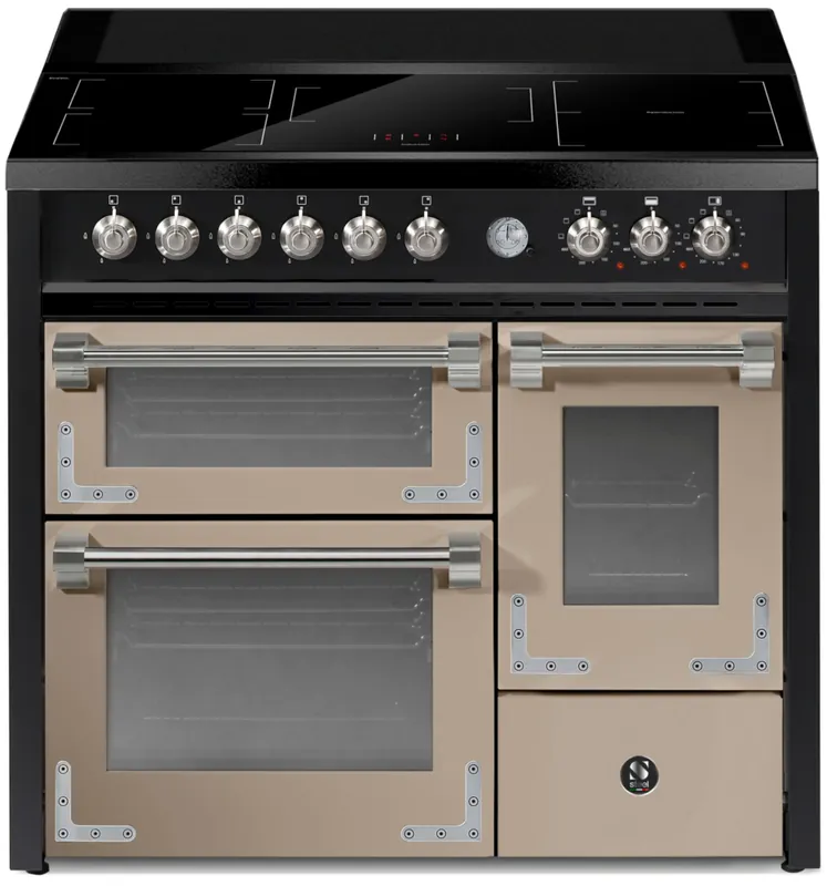 Steel Oxford 100/3 XQ10FFF-5FIW SA inductie fornuis Direct Beschikbaar