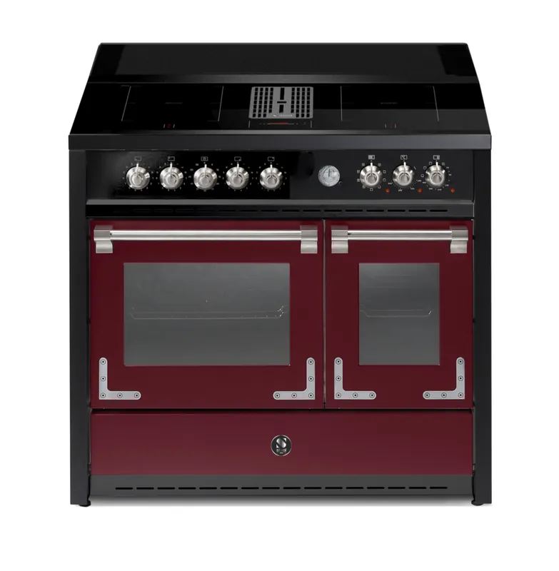 Koopje Steel Oxford 100 Mistral X10FF-4FIKW BR inductie fornuis
