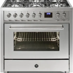 Finale Uitverkoop Steel Enfasi Pulse 90 EP9F-6 RVS gasfornuis