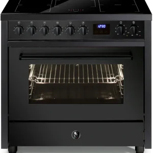 Superprijs Steel Enfasi Pulse 90 EP9F-5FIW NF All Black inductie fornuis