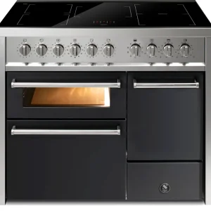 Steel Enfasi 100/3 EQ10FFF-5FIW Antraciet inductie fornuis Voordeelprijs