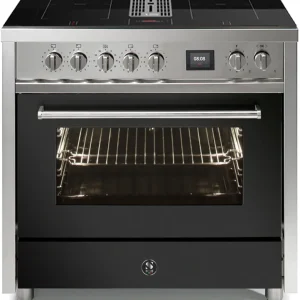 Steel Enfasi Mistral 90 EQ9F-4FIKW Antraciet inductie fornuis Snelle Levering
