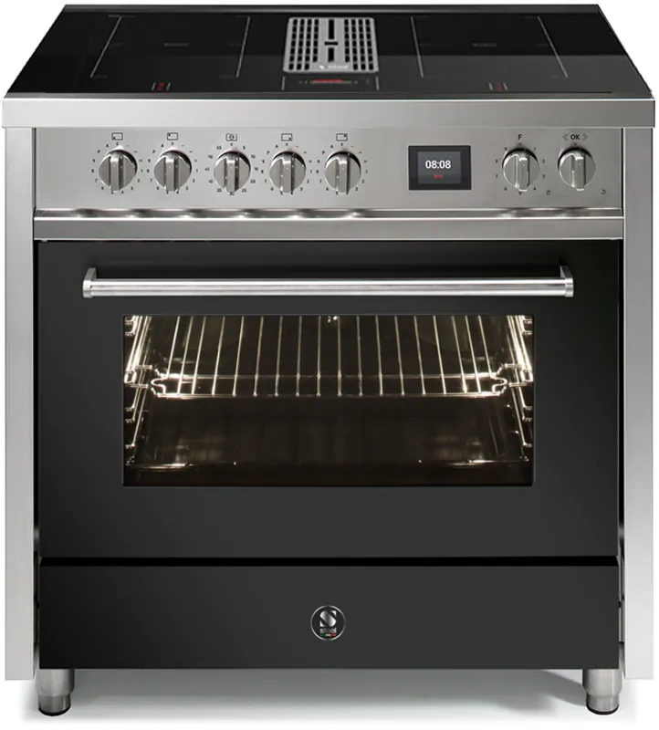 Steel Enfasi Mistral 90 EQ9F-4FIKW Antraciet inductie fornuis Snelle Levering