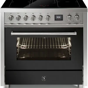 Lage Prijs Steel  Enfasi 90 EQ9F-5FIW Antraciet inductie fornuis