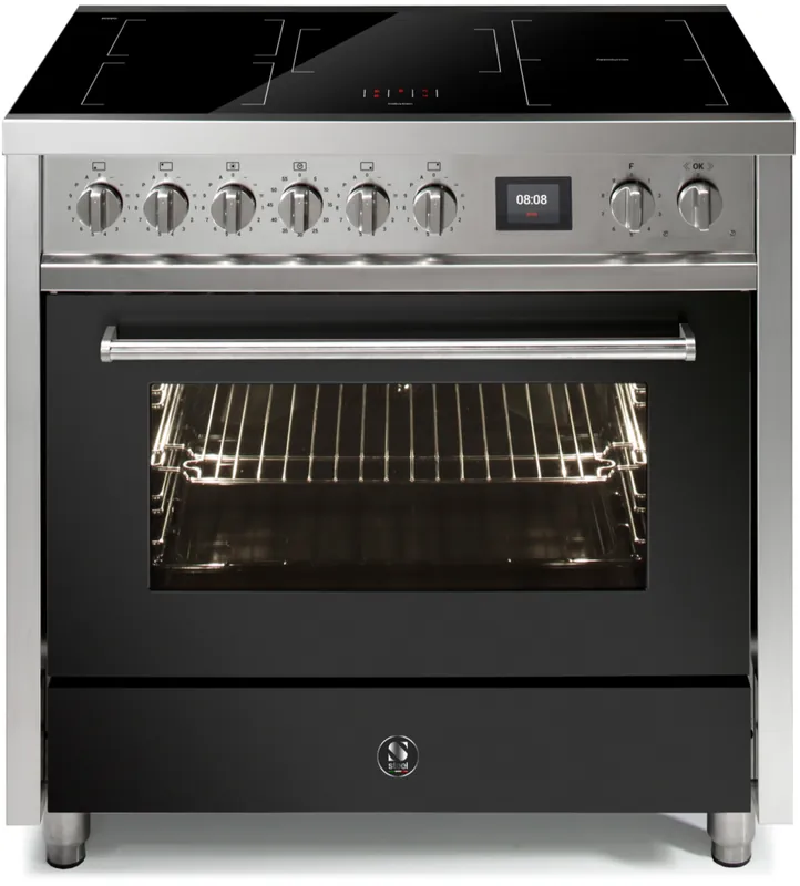 Lage Prijs Steel Enfasi 90 EQ9F-5FIW Antraciet inductie fornuis