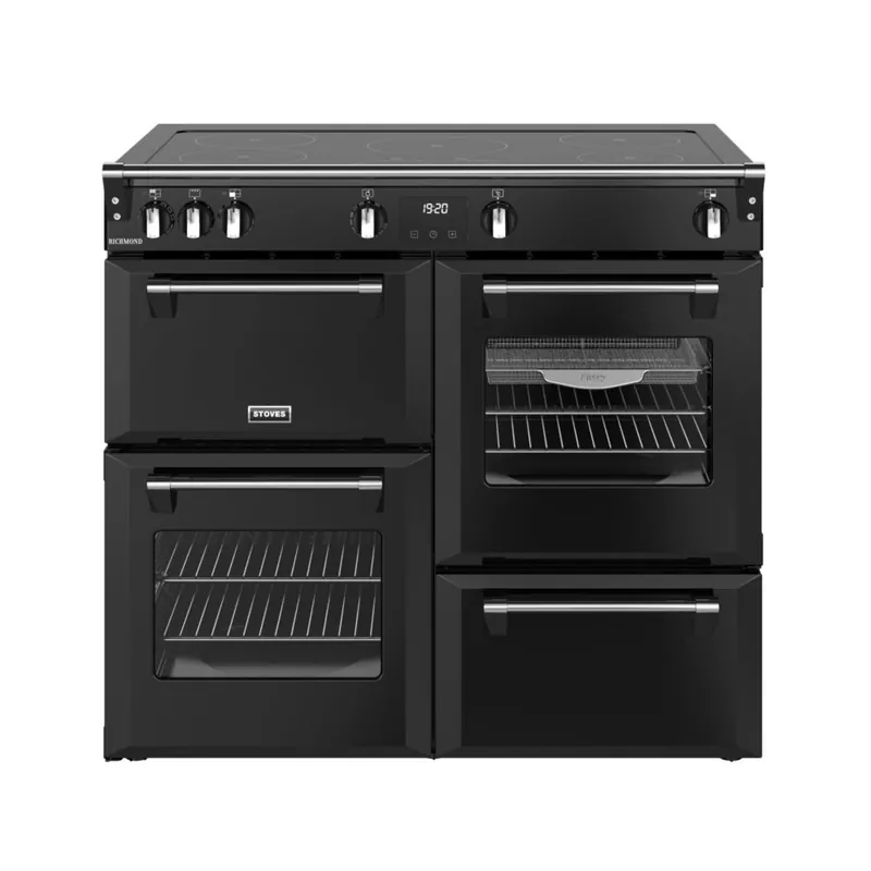 Stoves Richmond 100EI TCH Zwart inductie fornuis Fabrieksprijs