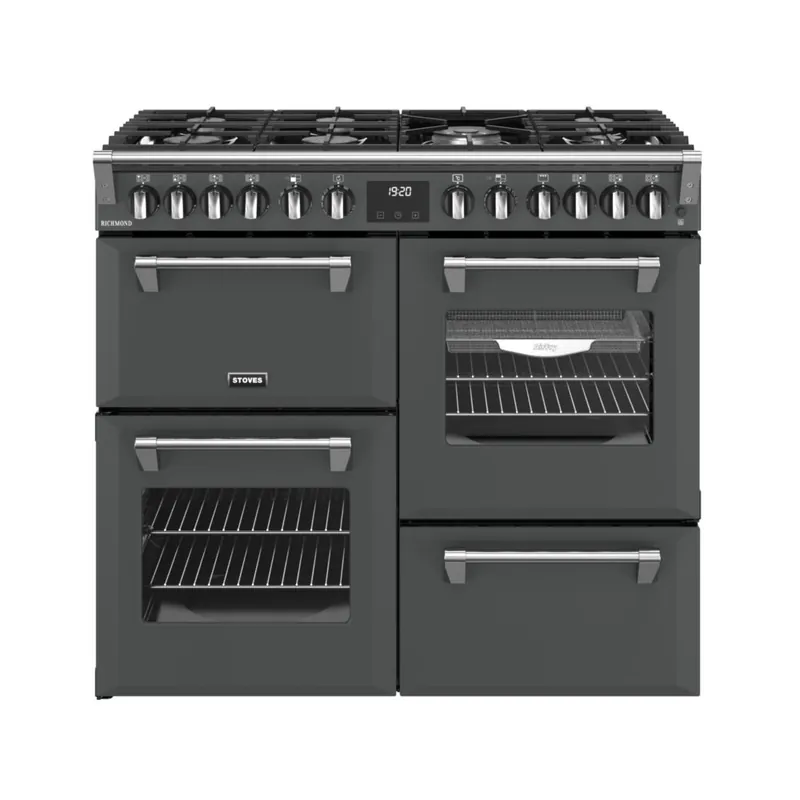 Stoves  Richmond 100 DF Antraciet gasfornuis Meest Verkocht