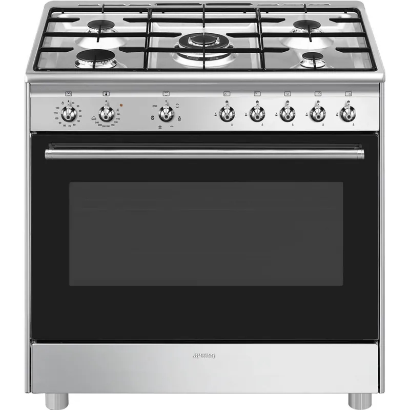 Superprijs Smeg CX91GMXNLK gasfornuis