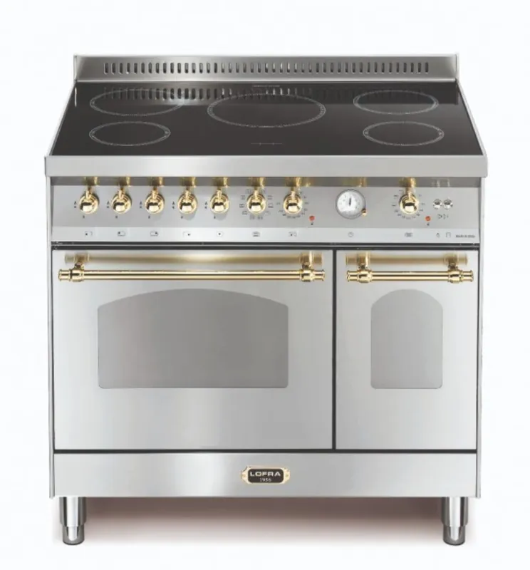 Lofra Dolcevita 2-oven Rvs Messing Inductie fornuis Populair