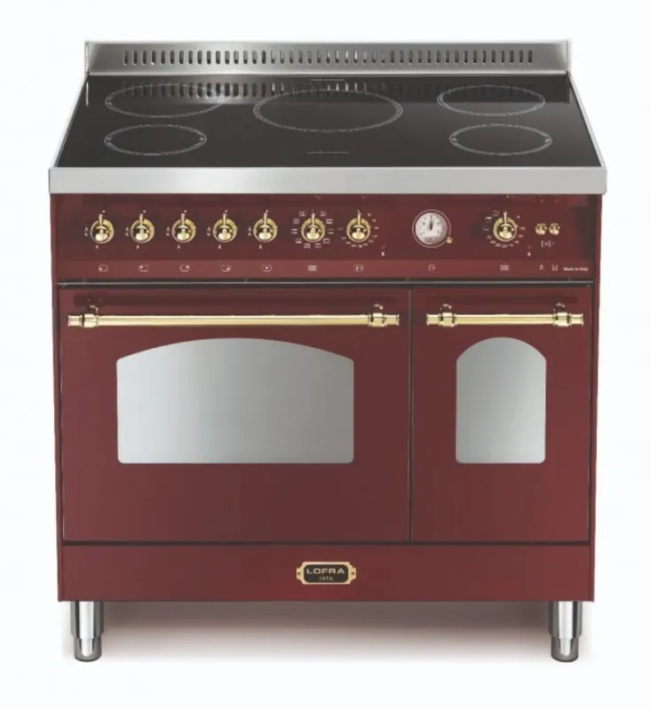 Lofra Dolcevita 2-oven Rood Messing Inductie fornuis Merkproduct