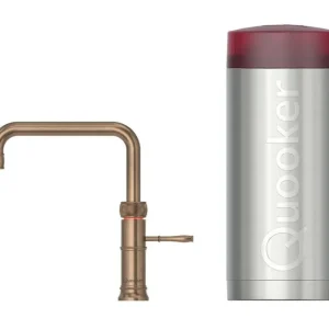 Quooker Combi Fusion Classic Square Messing Patina Tijdelijk Beschikbaar