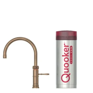 Betrouwbaar Quooker  Pro3 Fusion Classic Round Messing Patina