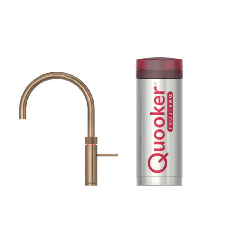Quooker  Pro3 Fusion Round Messing Patina Alleen Vandaag