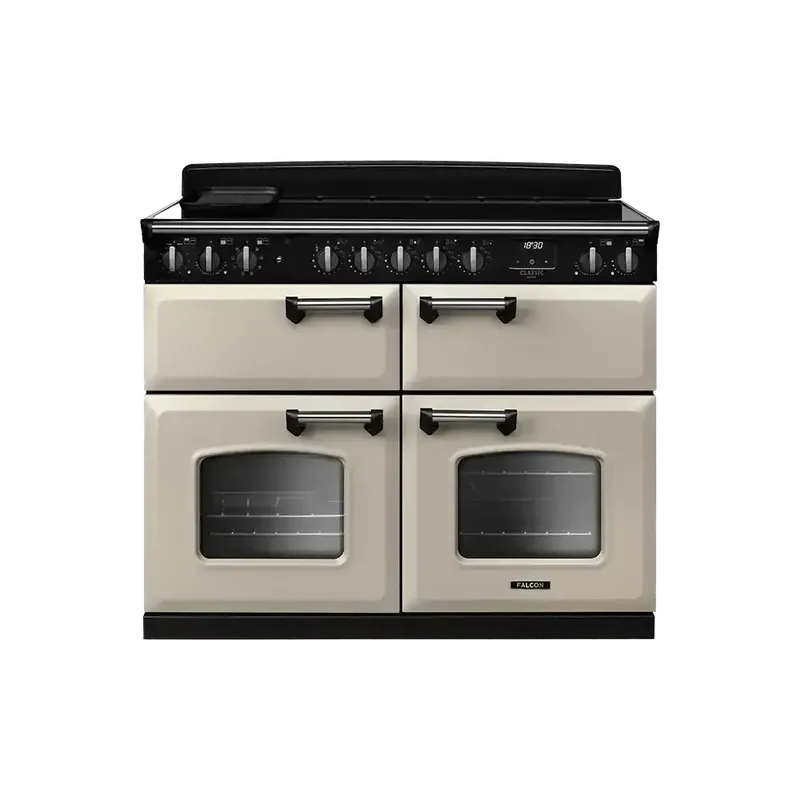 Falcon Classic Deluxe 110 Pale Creme Chroom inductie fornuis sudderoven 2026 Direct Beschikbaar