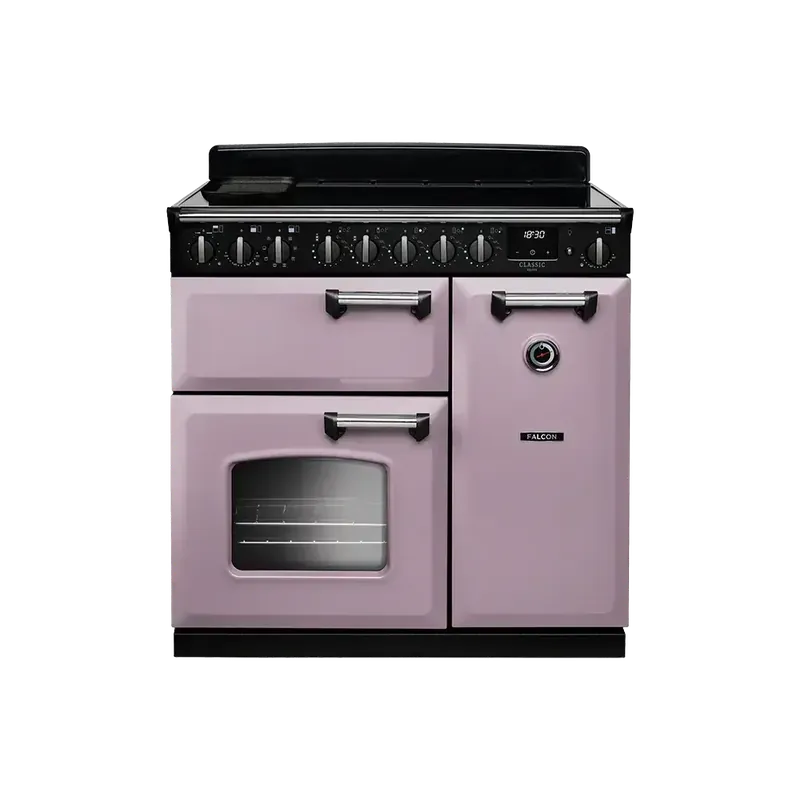 Falcon Classic Deluxe 90 Heather Chroom inductie fornuis 2026 Seizoensaanbieding