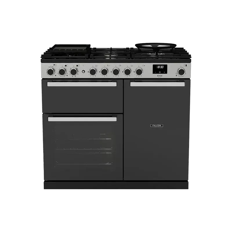 Direct Beschikbaar Falcon Edge Deluxe 100 Zwart gasfornuis