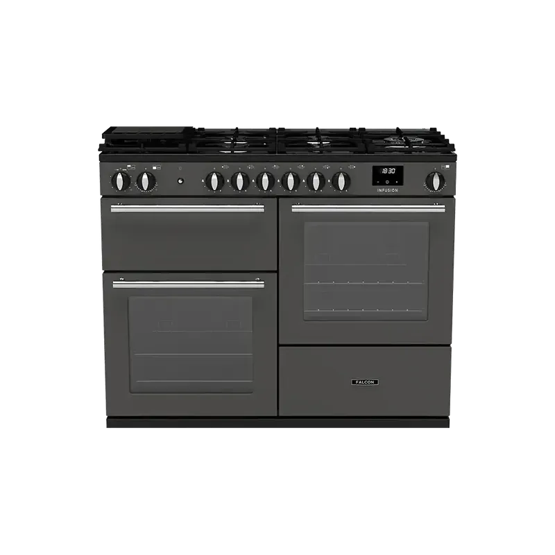 Direct Beschikbaar Falcon Infusion 110 Slate gasfornuis 2026