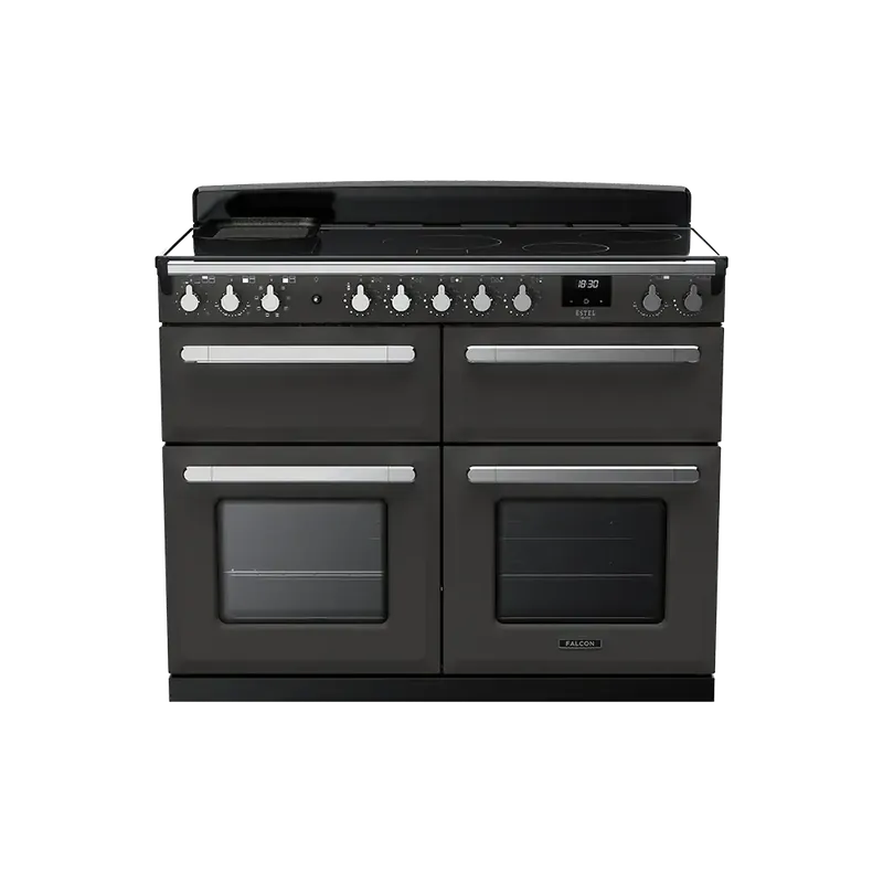 Falcon Estel Deluxe 110 Slate Chroom inductie fornuis sudderoven Bestel Nu
