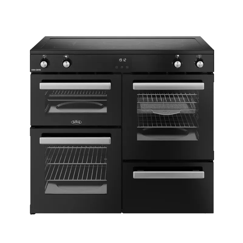 Belling Cookcentre 100 EI Zwart Inductie fornuis Must-Have
