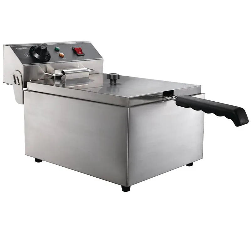 Friteuse elektrisch - 1x6 liter - 23V-3kW - 290x440x(h)290mm Laatste Kans