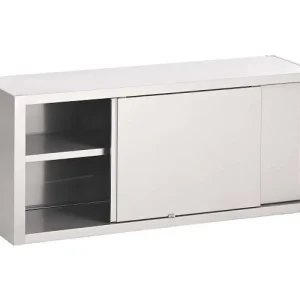 Gecertificeerd Wandkast RVS - met 2 Schuifdeuren - 1 Etage - 1000x400x650(h)mm