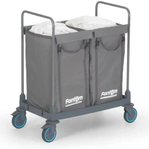 Bestel Nu Linnenwagen met 2 gescheiden Compartimenten - 910x530x(H)1120mm