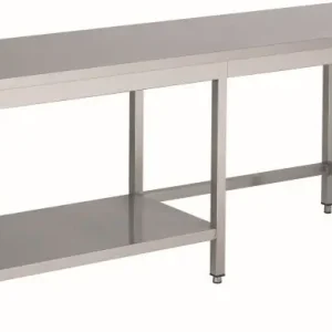 Gelaste Werktafel RVS + 1/2 Bodemschap 1000(b)x700(d)x900(h)mm HEAVY DUTY Direct Beschikbaar