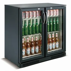 barkoelkast - 2 glazen deuren - 198 liter 900x500x(h)900mm - LED's Favoriet