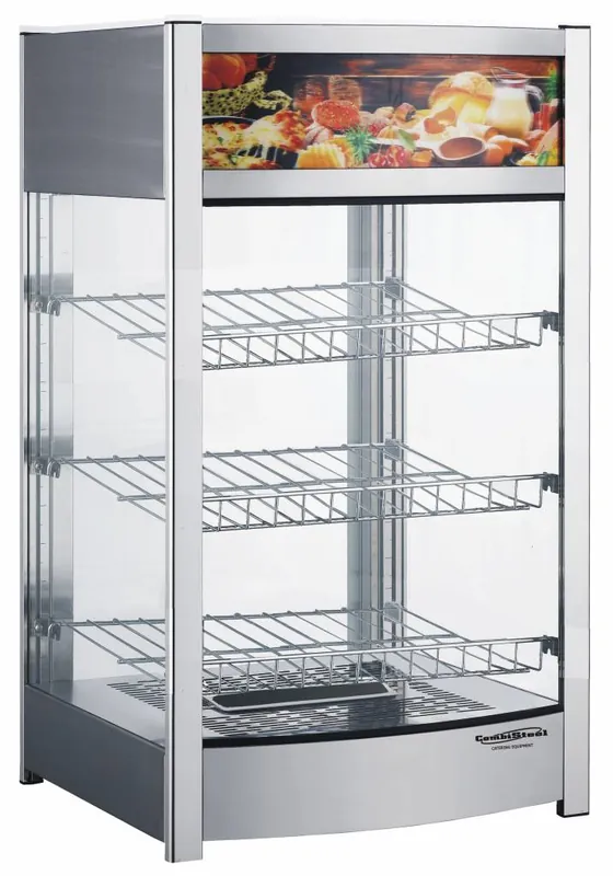 Warmhoudvitrine 97 Liter - 800W - 460x448x785(h)mm Lage Kosten