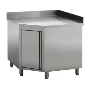 Nu Kopen Hoekkast RVS 1 deur 1000/1000x700x(h)850mm