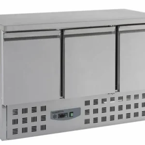Betrouwbaar Koelwerkbank - RVS - 3 deurs - 136x70x(h)87cm- BASIC