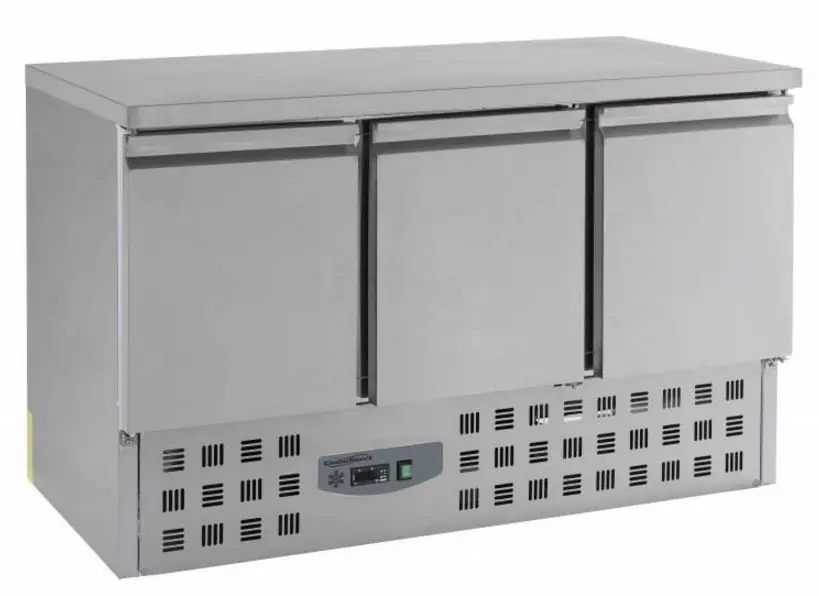 Betrouwbaar Koelwerkbank - RVS - 3 deurs - 136x70x(h)87cm- BASIC