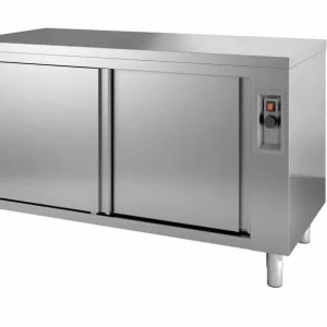 warmhoudkast - roestvrij staal - 1200x700x(h)850mm - 2 deuren Snelle Levering