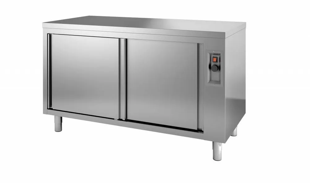 warmhoudkast - roestvrij staal - 1200x700x(h)850mm - 2 deuren Snelle Levering