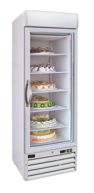 Diesplay Vrieskast - Glazen Deur - 412 Liter - 680x720x(H)1990mm Beperkt Aanbod