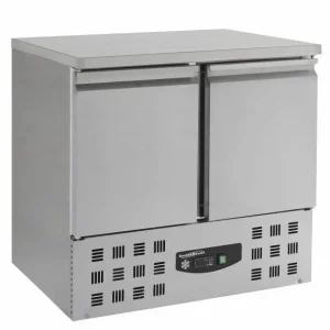 Vrieswerkbank RVS - 2 Deurs - Motor onder - 95x70x(h)85,5cm Nu Kopen