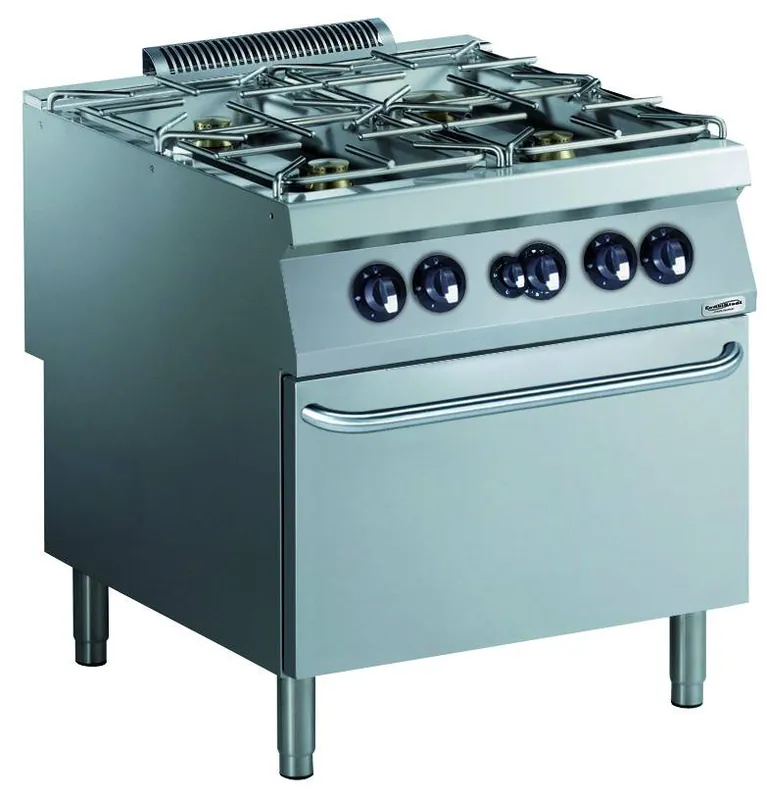 Gasfornuis Pro900 - 4 pits - 4x10kW - 800x900x(h)850mm Beperkt Aanbod