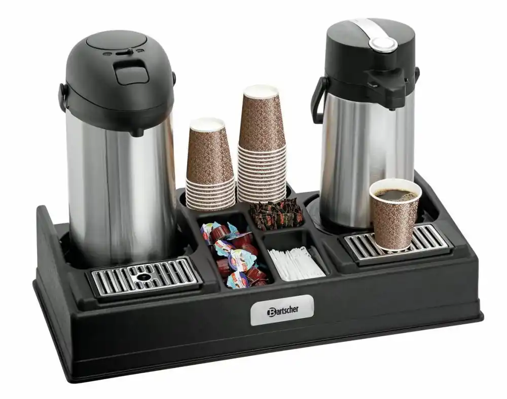 Korting Koffiestation kunststof - 5 opbergvakken - 660x340x(h)145mm
