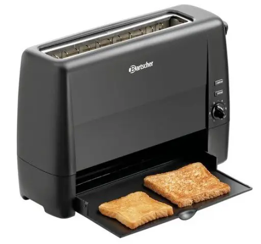 Toaster Zwart Kunststof - 1 Sleuf - 1300W Flitsaanbieding