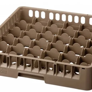 Finale Uitverkoop Glazen mand - 36 vakken - Stapelbaar - 500x500x(h)100mm