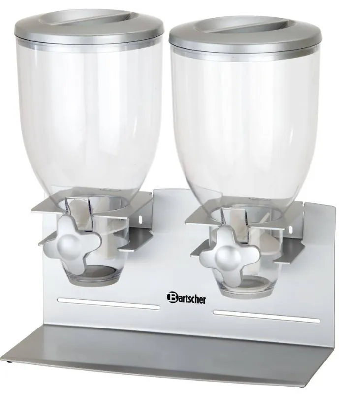 Verdeler voor Ontbijtgranen - Dubbel - Inhoud 3,5 Liter - 360x170x(H)395mm Dagaanbieding