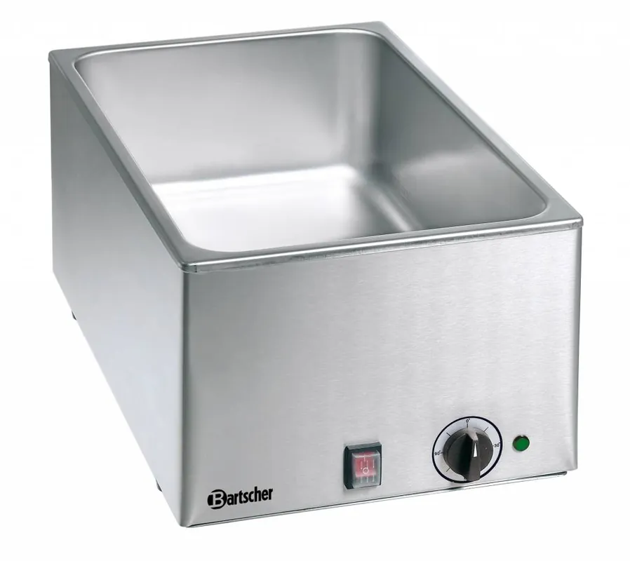 Betrouwbaar Bain-Marie - Chroom-nikkelstaal - 1/1 GN - 150mm - 1,2kW - 338x540x(H)248mm