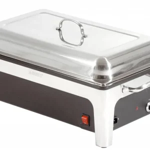 Flitsaanbieding Elektrische Chafing Dish - 1/1 GN - 100mm diep - Zwarte Waterbak - 636x357x(H)287mm