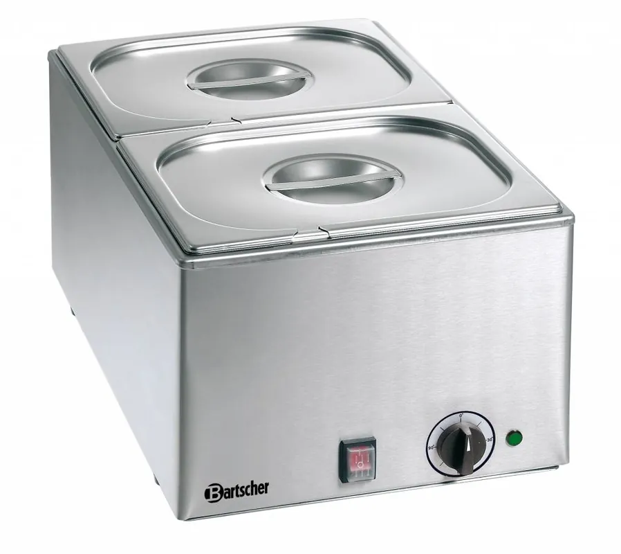 Bain Marie - Chroom-nikkelstaal - 2x1/2GN - 150mm diep - 338x540x(H)248mm Merkproduct