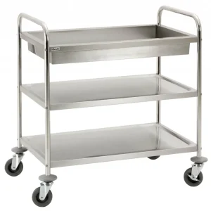Weekendaanbieding Transportwagen - 2 bladen - 1 afruimbak - 930x600x(h)990mm - 120Kg
