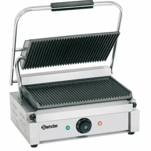 Bestel Nu Electrische contact grill "Panini" - Geribd/Geribd - 41x37x(h)20 - 2200W