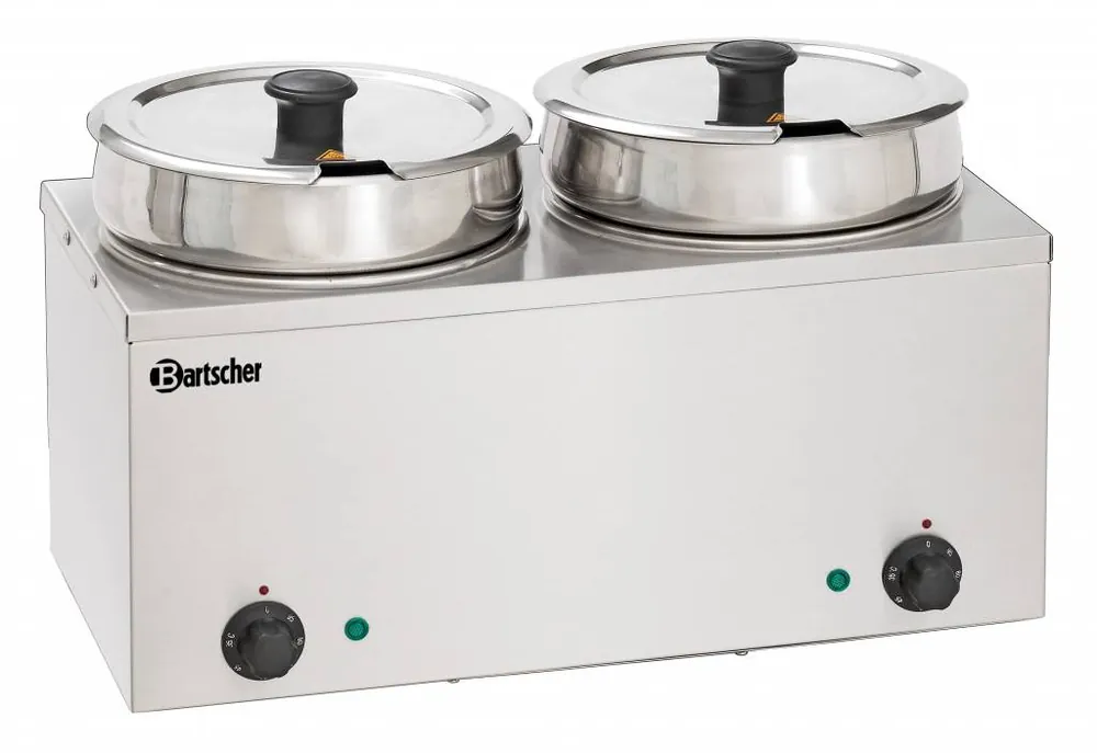 Hotpot - Bain-Marie - RVS - 2x6,5 Liter - 505x280x(H)320mm Laatste Versie