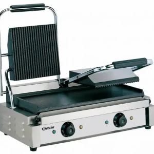 Tijdelijk Beschikbaar Elektrische dubbele contact grill - 57x37x(h)20 - 3600W